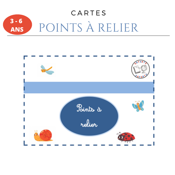 Cartes : points à relier - Les insectes