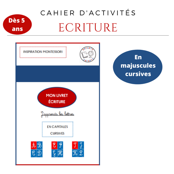 Écriture des lettres - Majuscules cursives