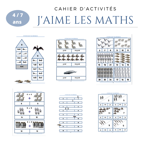 J'aime les maths - les animaux de la banquise