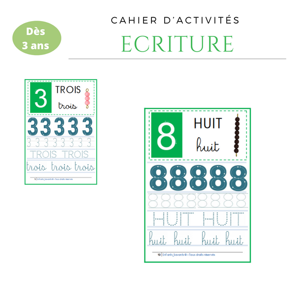 Écriture des chiffres