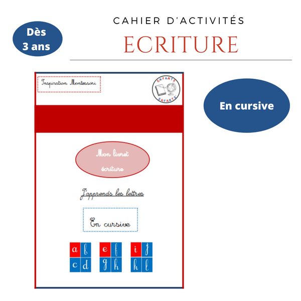Écriture - lettres en cursives