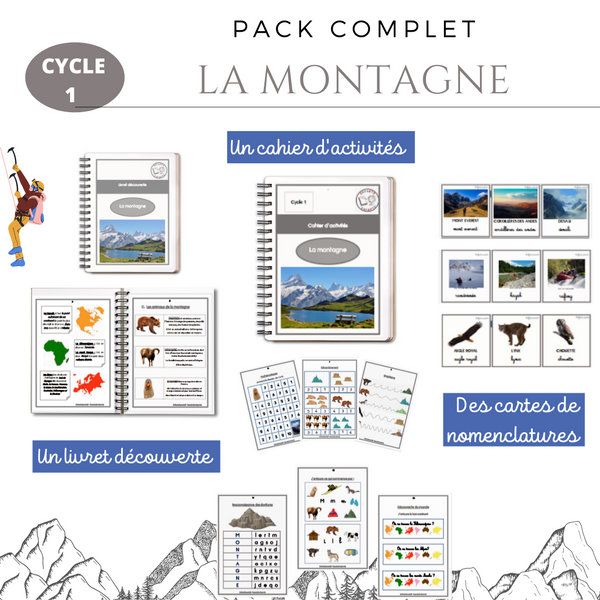 Supports éducatifs et instructifs pour les enfants.