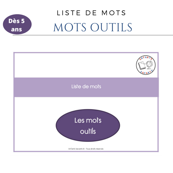 Mots outils